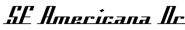 SF Americana Dreams font preview
